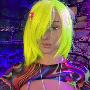 New Groovy Neon Mesh Cropped Top